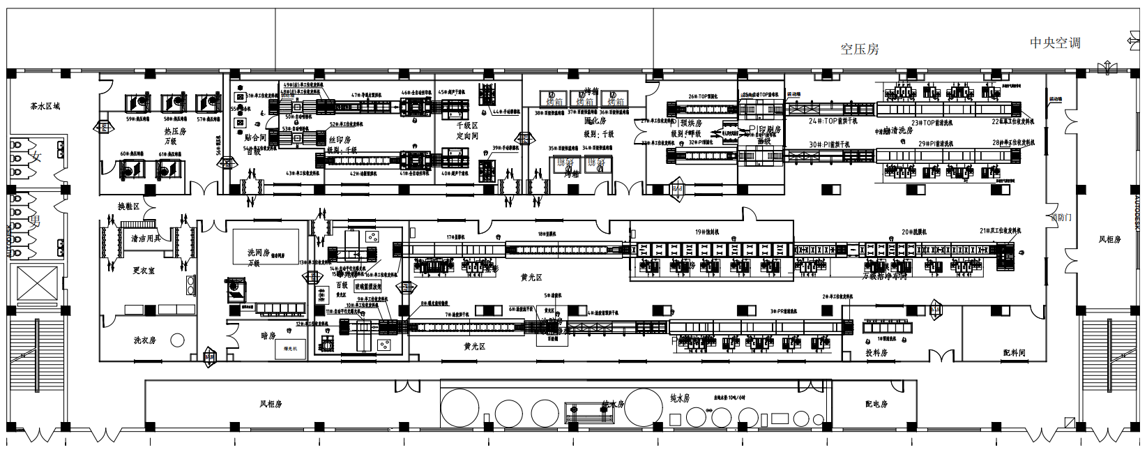 微電子車間平面圖 微電子車間平面圖